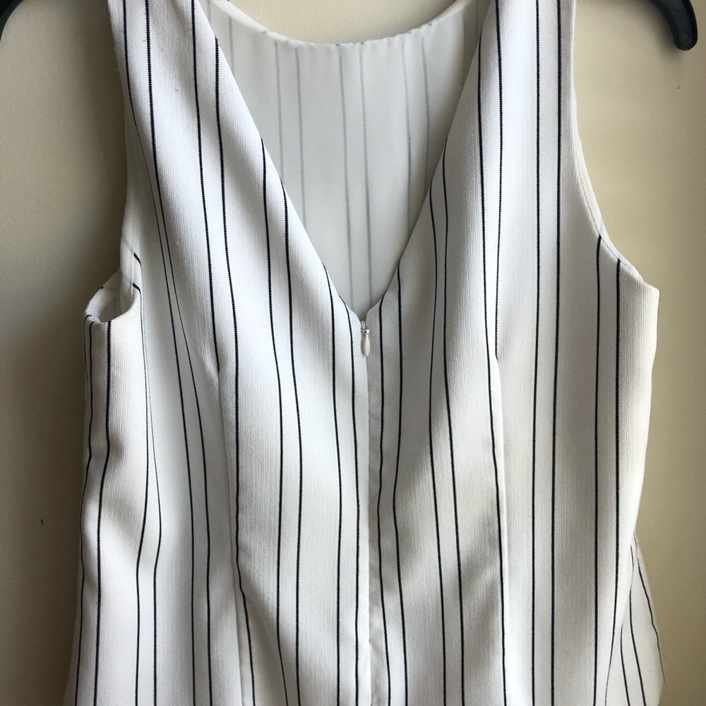 White House Black Market Striped Tank